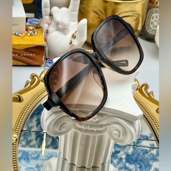 🆕 GUCCI 🧿NWOT GG1189003 Havana Oversized Rectangular Acetate Sunglasses - Picture 14 of 16